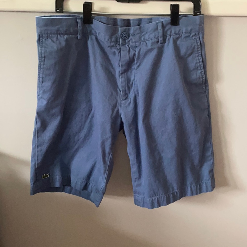 Men’s Lacoste flat front shorts